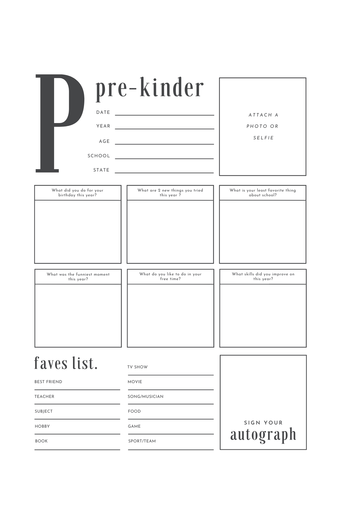Personalized School Years Memory Book | Preschool–12th Grade Keepsake Journal with Photo Pages & Memory Pockets