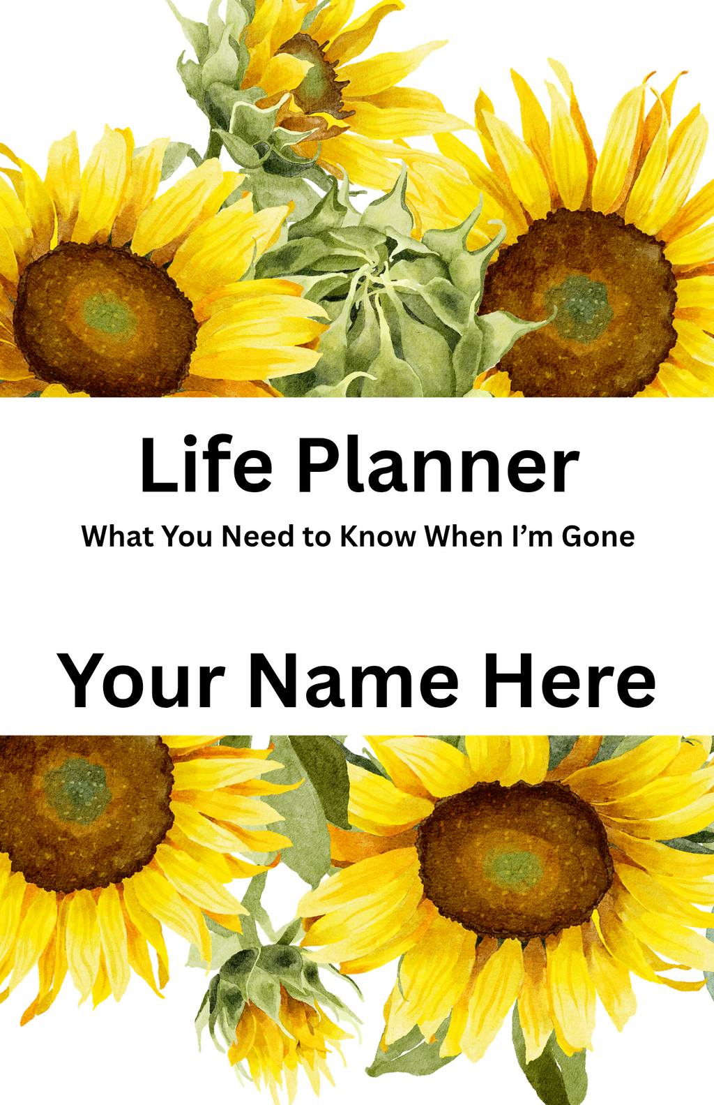 Everyone Needs this End-of-Life Planner!  Don't leave your loved ones with a mess!  Let them know all your important info and wishes!