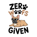 Zero Woofs Sticker