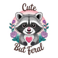 Cute But Feral Sticker