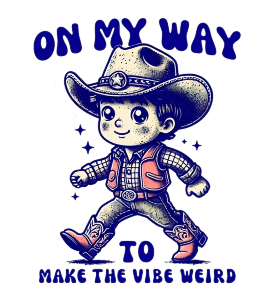 On My Way Boy Sticker