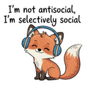 Not Anti Social Sticker