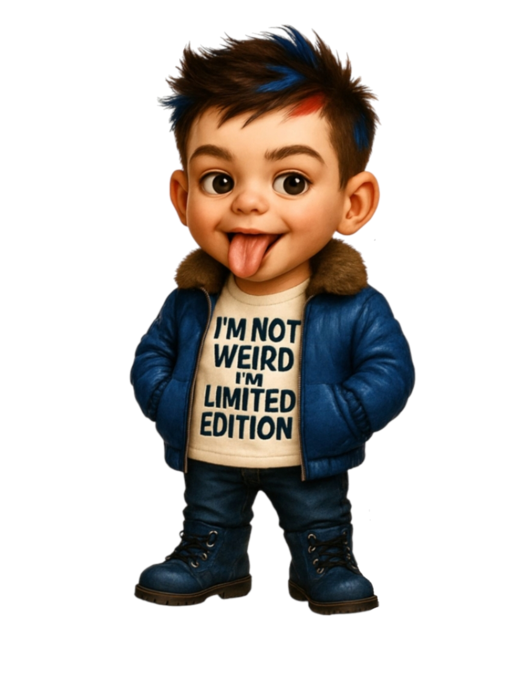 I'm Not Weird Boy Sticker