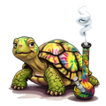 Tie Dye Turtle Sticker