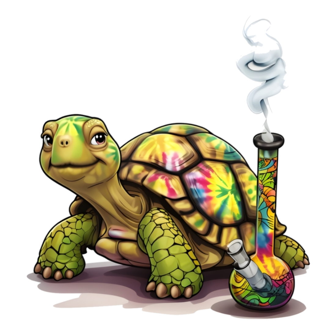 Tie Dye Turtle Sticker