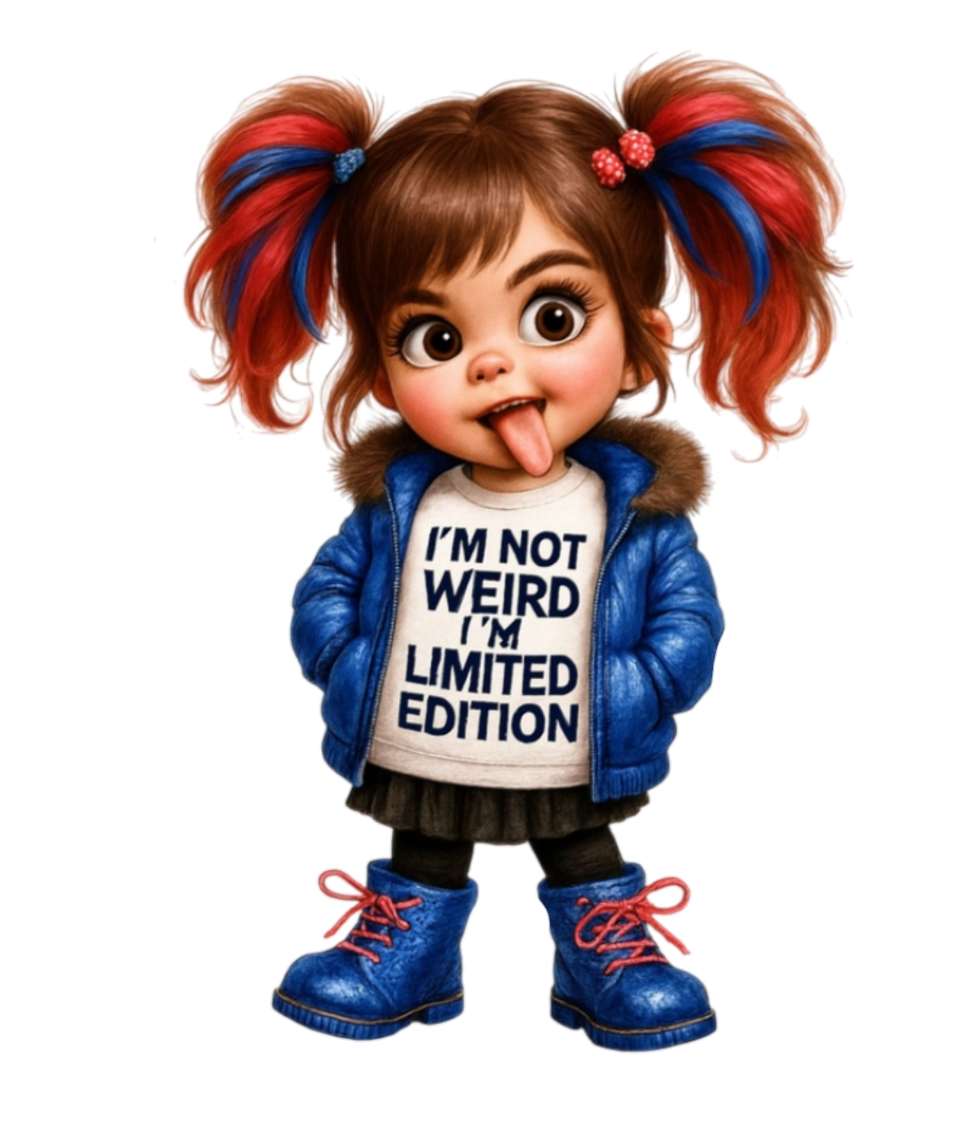 I'm Not Weird Girl Sticker