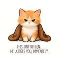 This Tiny Kitten Sticker