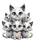 Cat Family Sticker