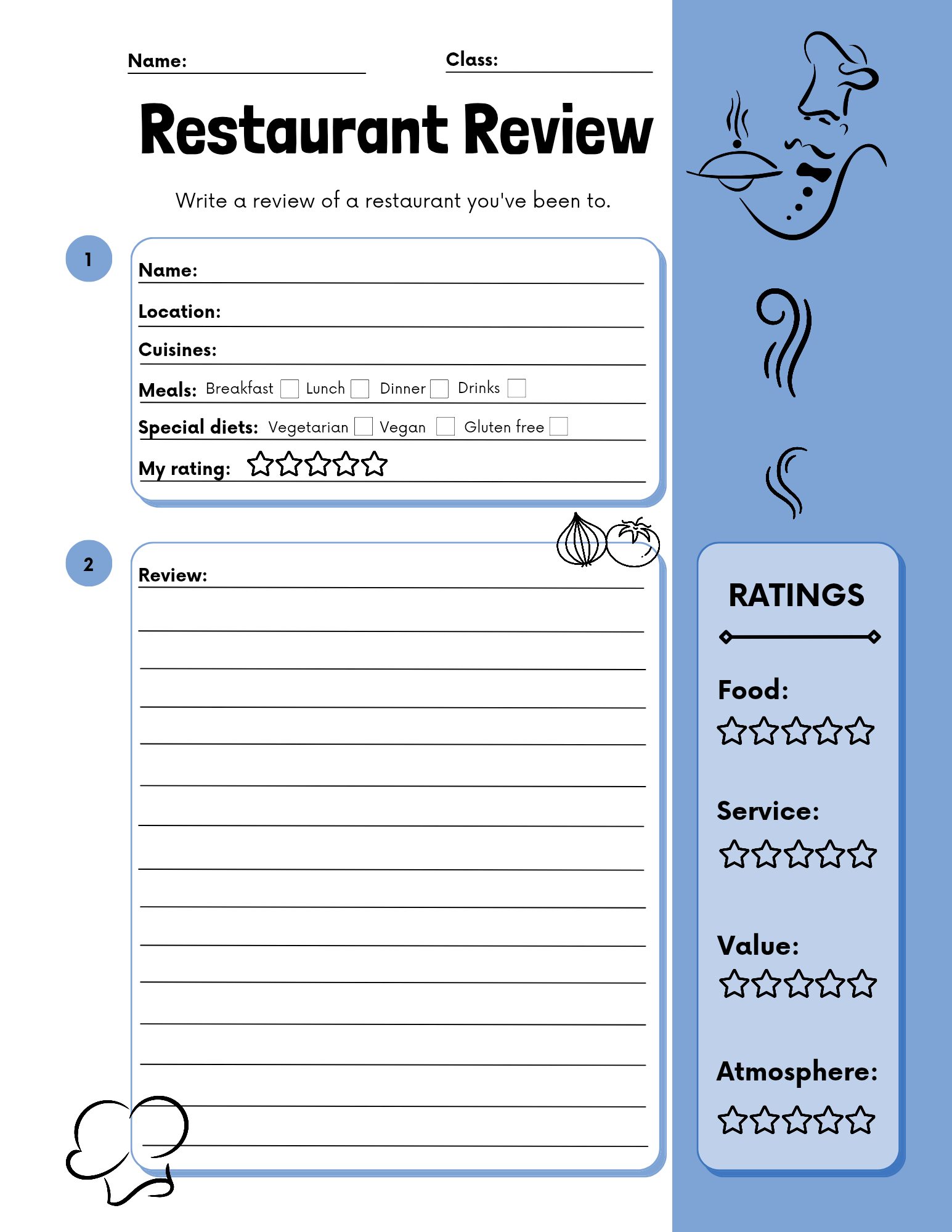 Restaurant Review Journal – Custom Food & Dining Log Book for Tracking Restaurants, Reviews & Favorite Meals