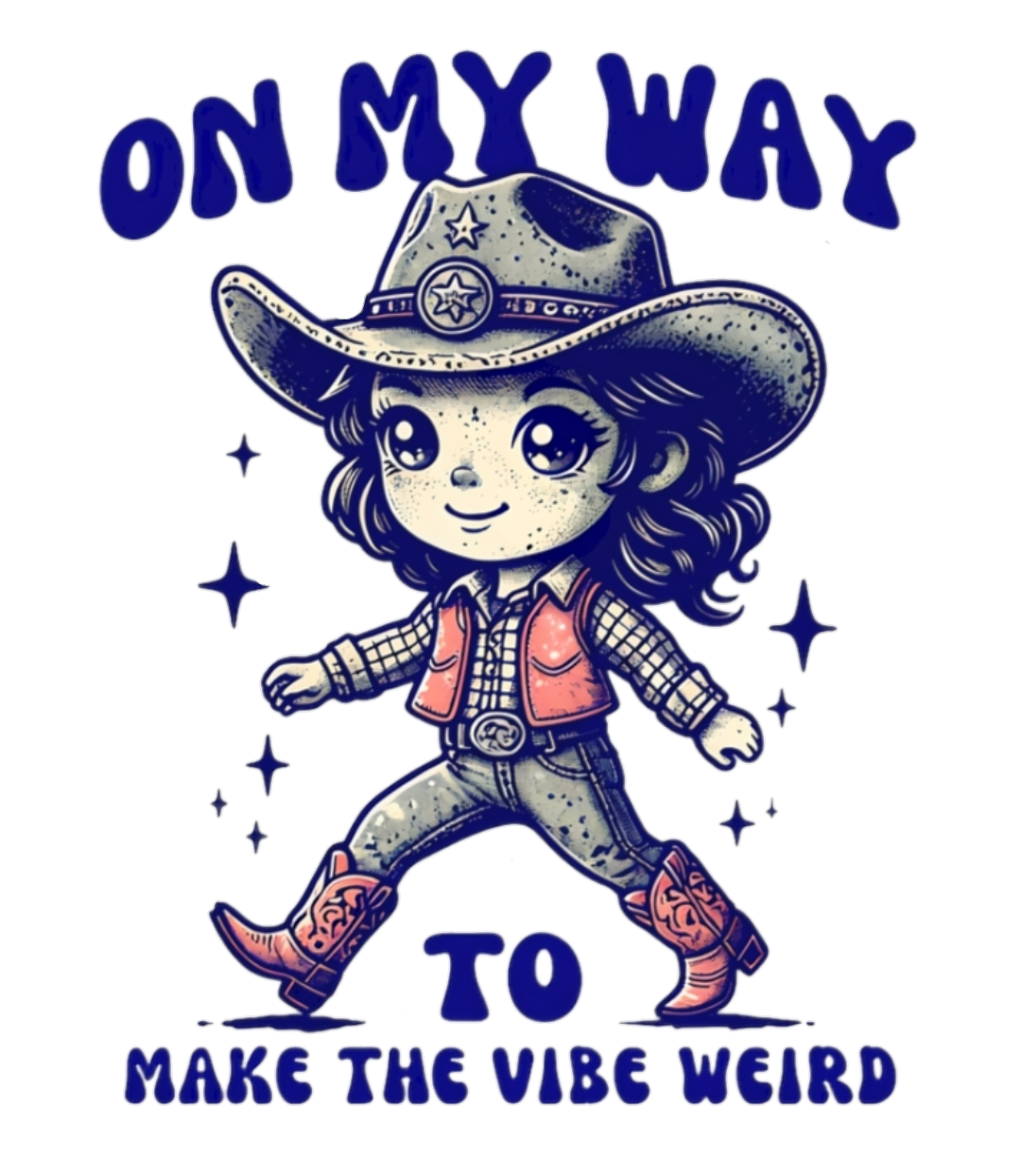 On My Way Girl Sticker